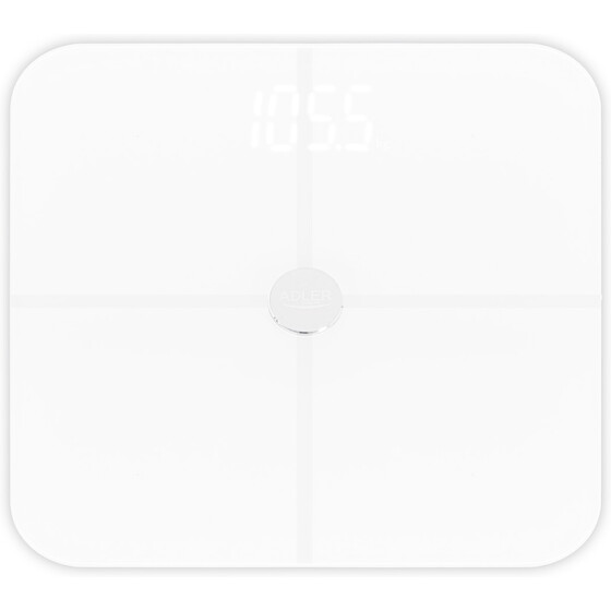Adler AD 8187 bathroom scales, white - (AD 8187w)