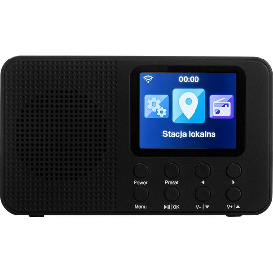 Adler Camry Internet Radio, 2.4'' Black - (CR 1918)