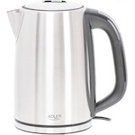 Adler electric kettle 1.7 L 2200 W Black, Silver - (AD 1340)