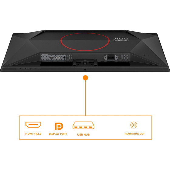 AOC G4 Computer Monitor 67.3 Cm (26.5'') 2560 x 1440 Pixels Quad Hd QD-Oled Black, Red - (Q27G41ZDF)