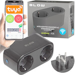 Blow Tuya WiFi-Controlled Double Smart socket, Black - (72-078#)
