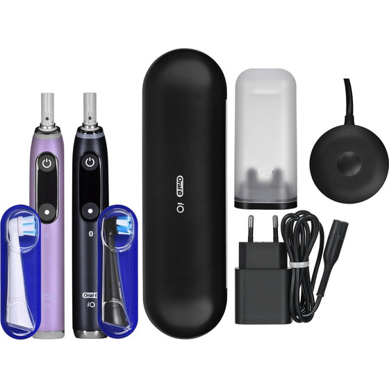 Braun ORAL-B Electric Toothbrush Io 9N Set Duo Black Onyx & Rose Quartz - (4210201411574)