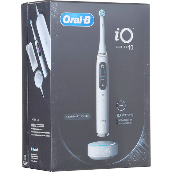 Braun ORAL-B Io Series 10 Stardust White Electric Toothbrush + Io Sense Charger White - (4210201435457)