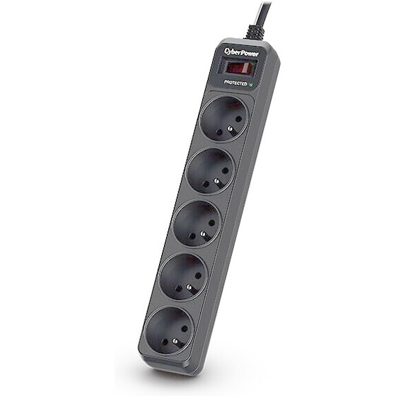 CyberPower Tracer Iii Surge Protector Black 5 Ac outlet(s) 200 - 250 V 1.8 m - (B0520SC0-FR)
