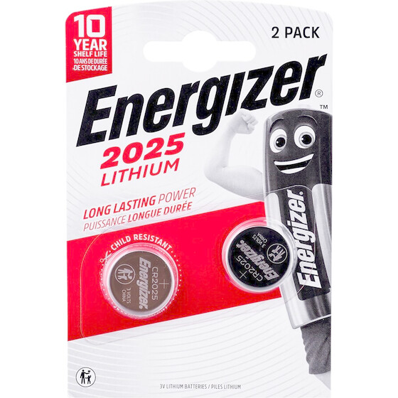 Energizer Battery Specialized CR2025/2, 3V, Eco - (450331)