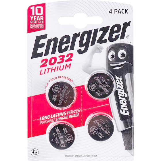Energizer Battery Specialized CR2032, 4 pieces, 3V, Eco - (450362)