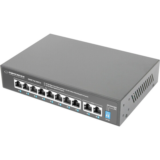 Esperanza 10-Port Poe Switch 10/100 96W - (ENS106)