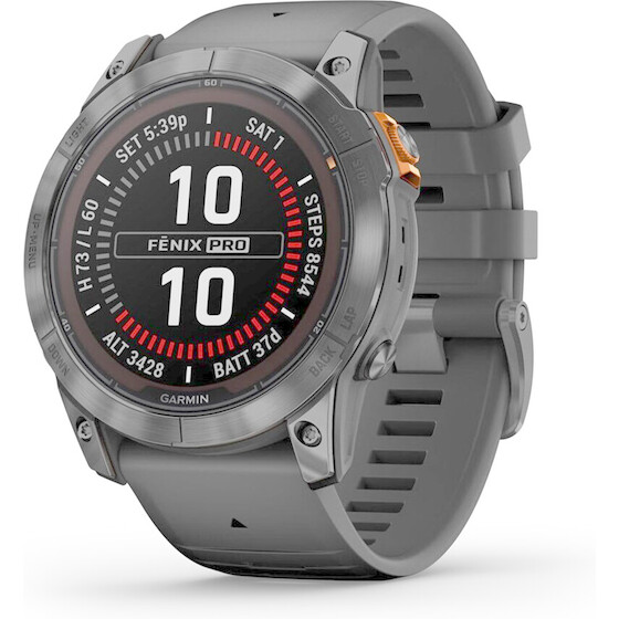 Garmin Fenix 7X Pro 3.56 Cm (1.4'') Mip 51 Mm Digital 280 x 280 Pixels Touchscreen Grey Wi-Fi Gps (satellite) - (010-02778-01)