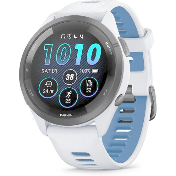 Garmin Forerunner 265 3.3 Cm (1.3'') Amoled 46 Mm Digital 416 x 416 Pixels Touchscreen Black, White Wi-Fi Gps (satellite) - (010-02810-11)
