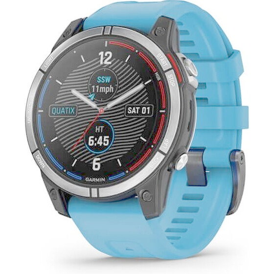 Garmin Quatix 7 3.3 Cm (1.3'') Mip 47 Mm Digital 260 x 260 Pixels Touchscreen Blue Wi-Fi Gps (satellite) - (010-02540-61)