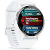 Garmin Venu 3 3.56 Cm (1.4'') Amoled 45 Mm Digital 454 x 454 Pixels Touchscreen Silver, White Wi-Fi Gps (satellite) - (010-02784-00)