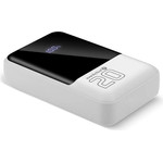 EVERACTIVE Powerbank 20 000mAh, 2x USB, 1x USB-C 22,5W, QC4+, Lcd screen, White - (EB-20Q)