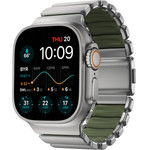 Nomad Stratos Band Natural Titanium Forest Green Fkm Aw 45/46/49mm - (NM009568858)