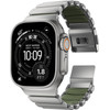 Nomad Stratos Band Natural Titanium Forest Green Fkm Aw 45/46/49mm - (NM009568858)