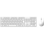 MediaRange Wireless Keyboard And Mouse Set, Qwerty (GR), Function Keys, 3-Button Mouse,1.200 dpi, Symmetrical, Dongle, White - (MROS278-GR)