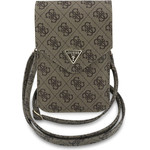 Guess - Universal Wallet Triangle 4G - Adjustable Strap, Eco-Leather, Two Layer - Brown - (GUCWB2P4BLTRW)