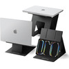 Spigen - Laptop Holder & Standing Desk LD201-S10 - Foldable Type, Slim Fold, Non-Slip - Black - (AMP11119)