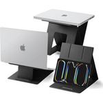 Spigen - Laptop Holder & Standing Desk LD201-S10 - Foldable Type, Slim Fold, Non-Slip - Black - (AMP11119)