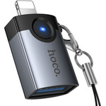 Adapter Otg Lightning To Usb A Hoco UA46 Victory gray