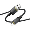 Cable Usb A To Lightning Hoco 2,4A 1 m X128 Benefit black