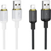 Cable Usb A To Lightning Hoco 2,4A 1 m X128 Benefit black
