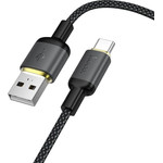 Cable Usb A To Usb C Hoco 3A 1 m X128 Benefit black