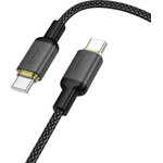 Cable Usb C To Usb C Hoco 3A 60W 1 m X128 Benefit black