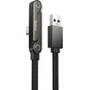Cable With Bracket Usb A To Usb C 3A Hoco 1,2 m U150 Exquisite black