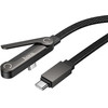 Cable With Bracket Usb C To Usb C Pd 60W Hoco 1,2 m U150 Exquisite black