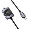 Hoco Usb C To Usb C Cable PD100W With Wireless Charging For Apple Watch 1,2 m CW66 black