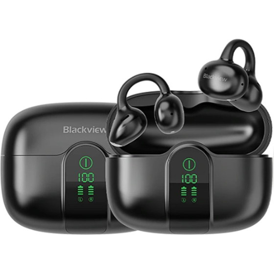 BlackView BT6.0 IPX5 Airbuds 15 With Lcd Charging Dock Shadow Black - (AIRBUDS15-B)