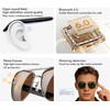 BlackView Fashionable Smart Glasses Gold - (D1PRO-GD)