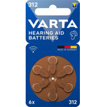 Varta ��������� ���������� ��������� 312 P312/PR312/PR41/ZA312 1.45V 180mAh 6/Blister - (312 / PR41)