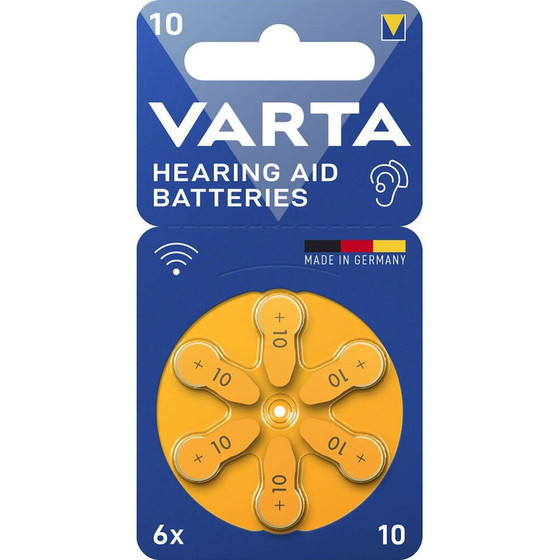 Varta ��������� ���������� ��������� Size 10/PR70/ZA10/PR10 1.45V Mah 6/Blister - (10 / PR70)