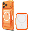 Spigen - Magnetic Wallet Tintap MagFit+ - MagSafe, Easy Access, Minimalist Construction - Frost Clear Orange - (AFA11381)