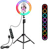 Led Selfie Light 32cm Rgb (colorfull) + Tripod Stand 200cm OEM