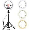 Led Selfie Light 36cm (Three white) + Tripod Stand 200cm OEM