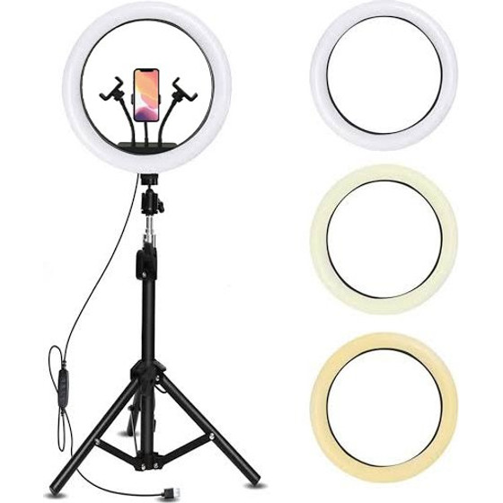 Led Selfie Light 36cm (Three white) + Tripod Stand 200cm OEM