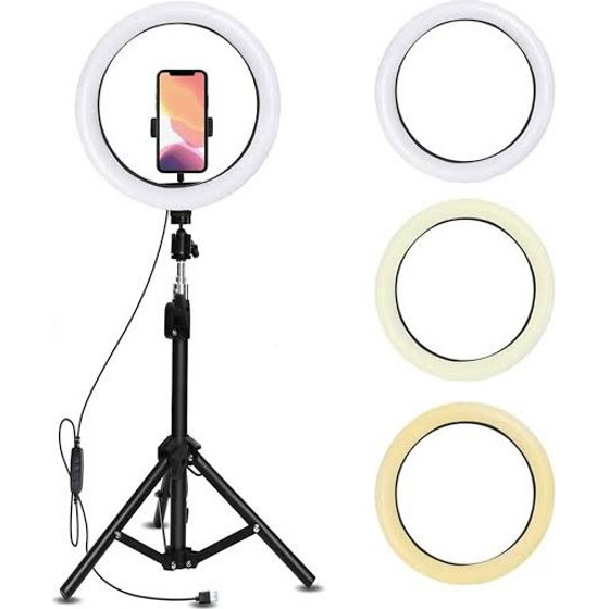 Led Selfie Light 38cm (Three white) + Tripod Stand 200cm OEM
