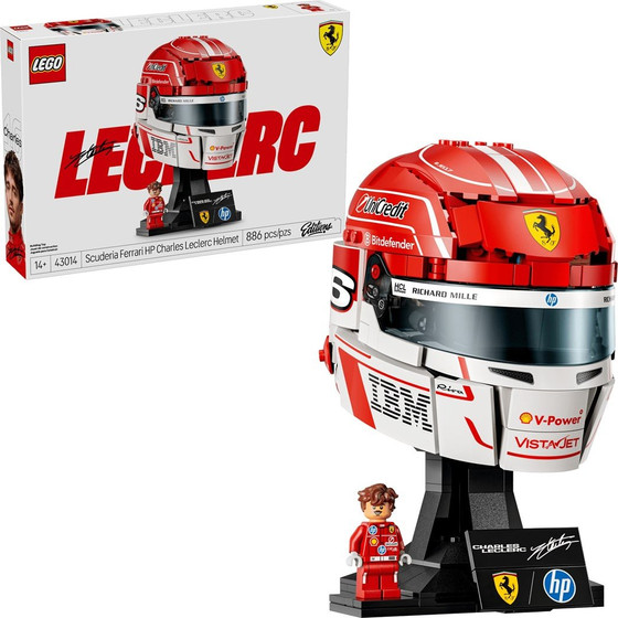 Lego Editions Scuderia Ferrari Hp Charles Leclerc Helmet - (43014)
