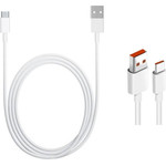 Xiaomi Original USB-C Data Cable 4A 1m White (Bulk) - (57983130650)