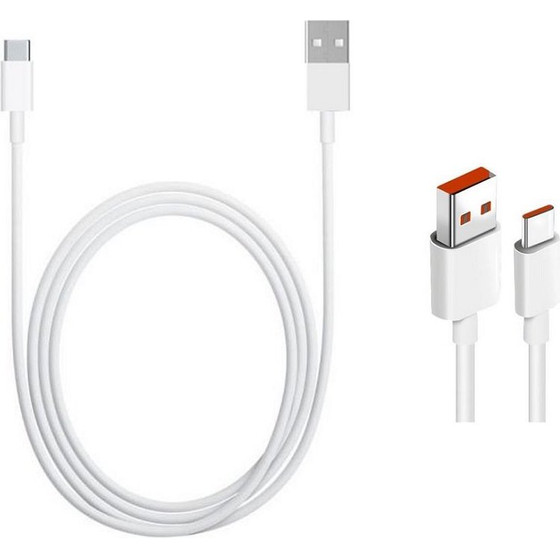 Xiaomi Original USB-C Data Cable 4A 1m White (Bulk) - (57983130650)