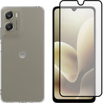 Vivid Set Tpu Clear Case + Full Face Tempered Glass Moto G06 4G - (VIVGGS000034)
