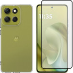 Vivid Set Tpu Clear Case + Full Face Tempered Glass Moto G86 5G - (VIVGGS000031)