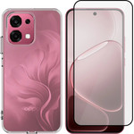 Vivid Set Tpu Clear Case + Full Face Tempered Glass Oppo A6 Pro 5G - (VIVGGS000030)