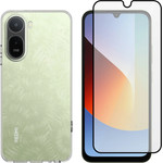 Vivid Set Tpu Clear Case + Full Face Tempered Glass Redmi A7 Pro 4G - (VIVGGS000027)