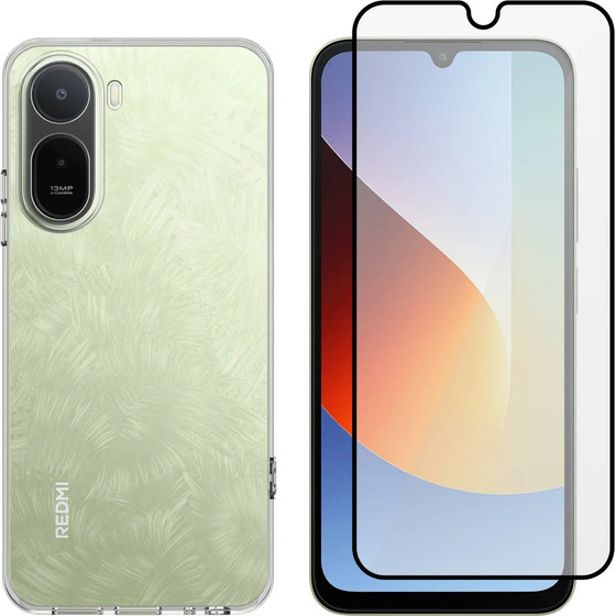 Vivid Set Tpu Clear Case + Full Face Tempered Glass Redmi A7 Pro 4G - (VIVGGS000027)