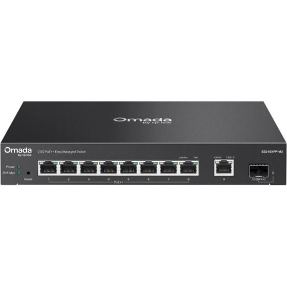 TP-Link Omada 8-Port 2.5G + 2-Port 10G Easy Managed Switch With 8-Port PoE++ - (ES210XPP-M2)