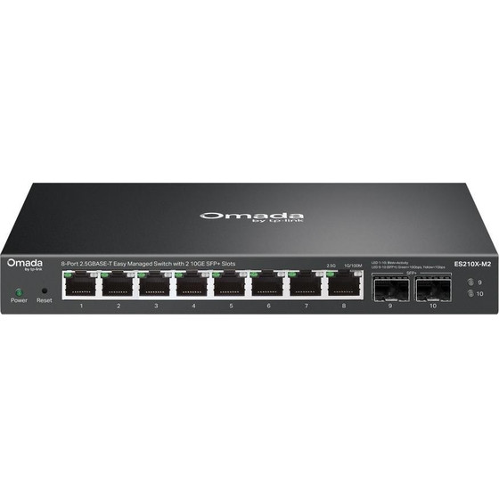 TP-Link Omada 8-Port 2.5G BASE-T Easy Managed Switch With 2 10GE SFP+ Slots - (ES210X-M2)
