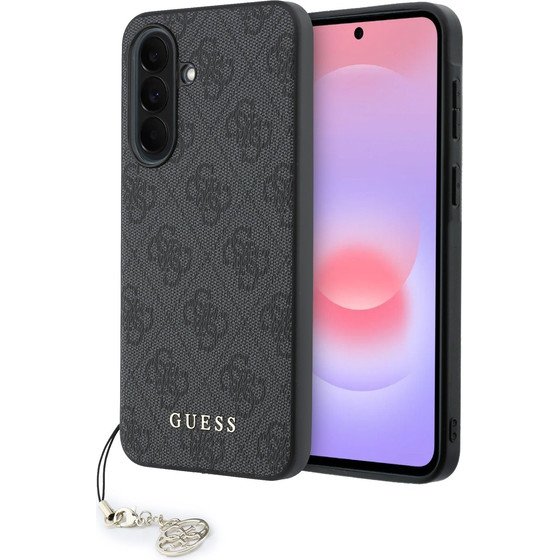 Guess 4G Charm Case For Samsung Galaxy A37 Black - (GUHCSA37GF4GGR)